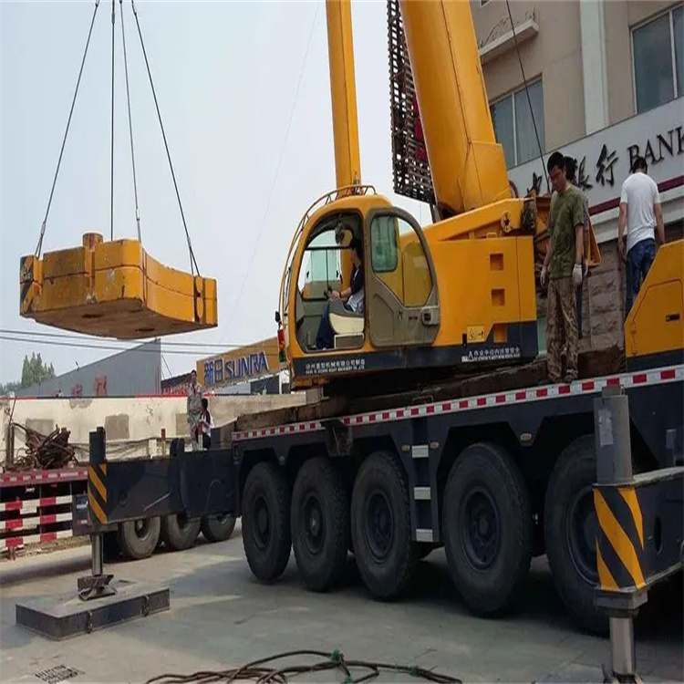 沙溪镇当地吊车出租|机器吊装|75吨|工厂搬迁服务